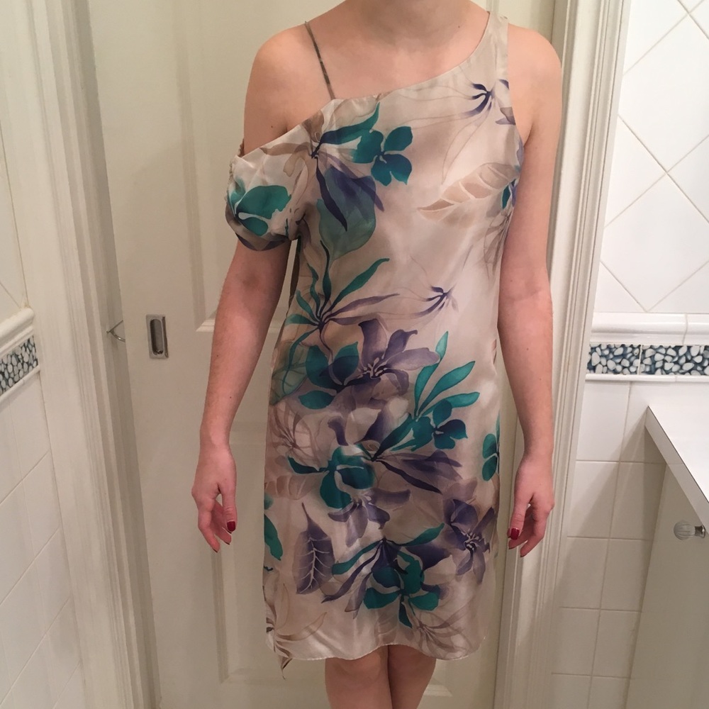 Patrizia Pepe Floral silk dress